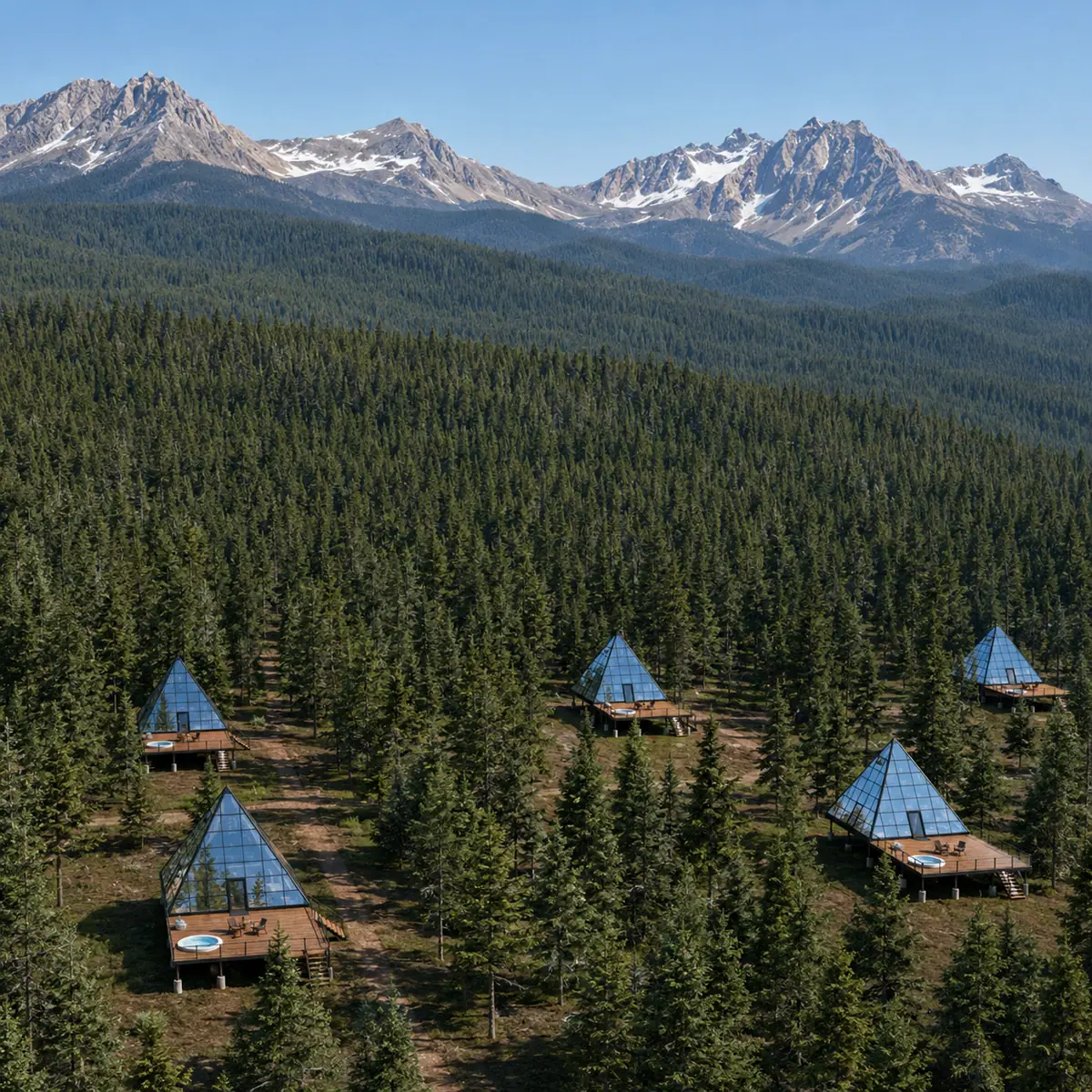 Glacier National Park alpine forest