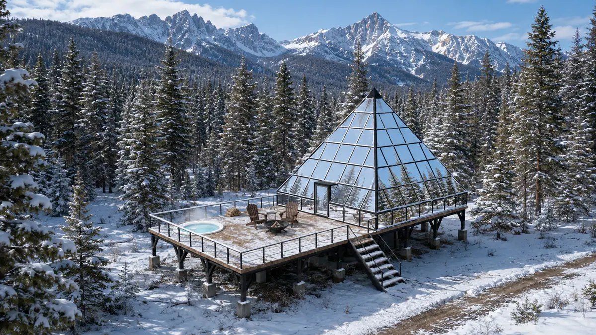 A pyramid amid the Montana peaks